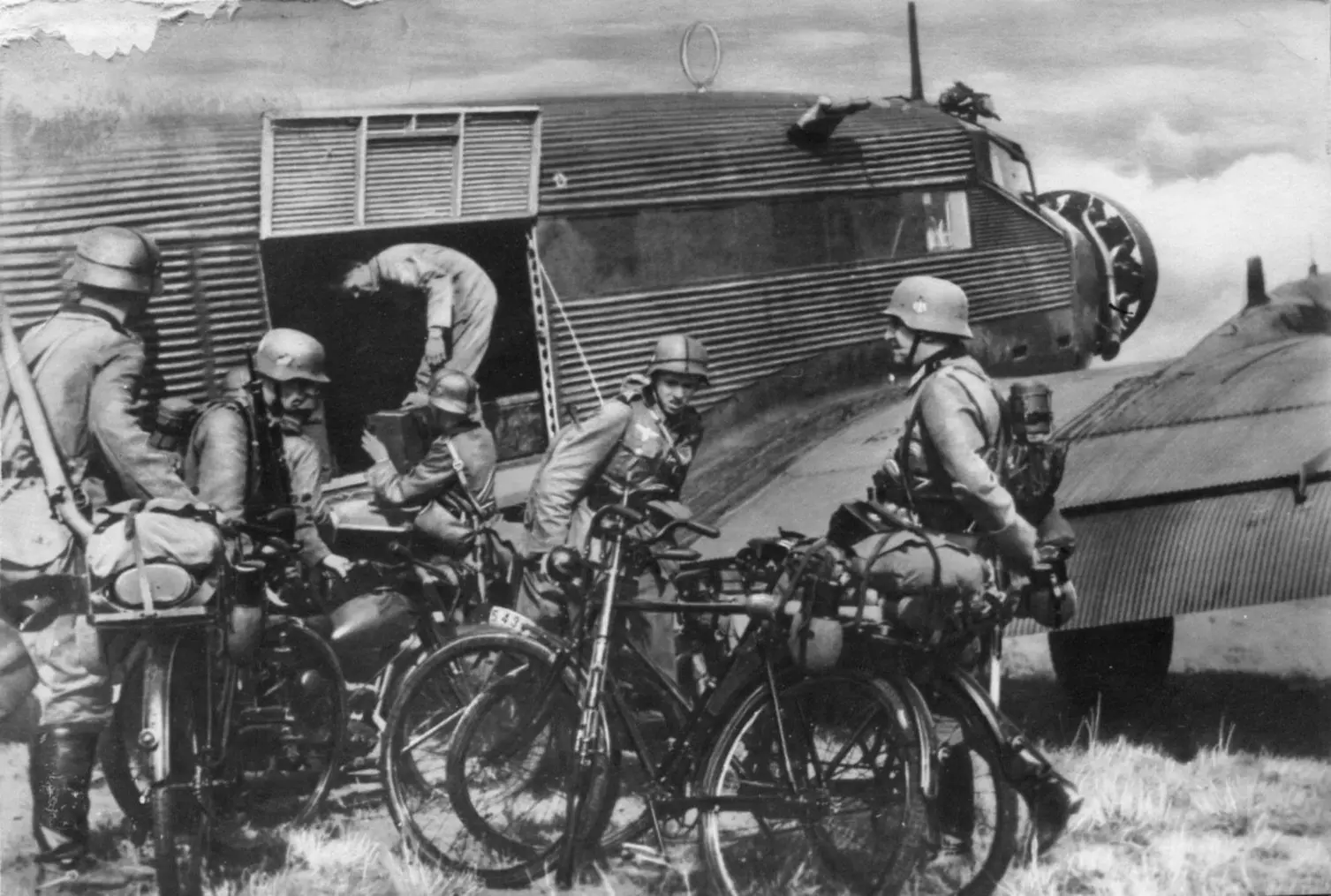 Hund rennt neben Fahrrad